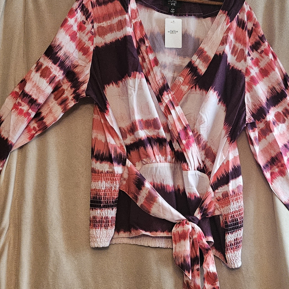 Faux Wrap Blouse
